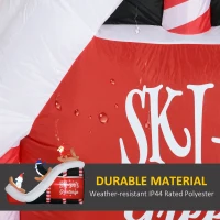 HOMCOM 8.5FT Long Christmas Inflatables Outdoor Decorations Polar Bear, Penguin and Reindeer on the Slope, Blow-Up LED Yard Christmas Decor, Waterproof(m-5)