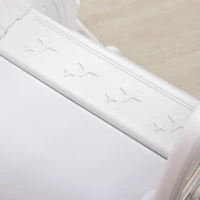 Qaba Toddler Slide Indoor for Kids 1.5-3 Years Old, Space Theme Climber Slide Playset, Grey(m-9)