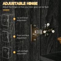 HOMCOM 71" Kitchen Buffet with Hutch, Freestanding Kitchen Cabinet with Doors, Drawers, Microwave Counter, Black(m-7)