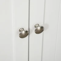 HOMCOM Freestanding Pantry Cabinet 41 Inch Kitchen Pantry with Spice Racks and Adjustable Shelves for Home Use, White(m-14)