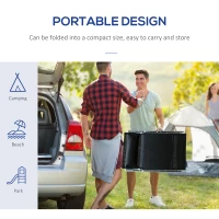 Outsunny Heavy-duty Adjustable Folding Reclining Chair Outdoor Sun Lounger Patio Chaise Lounge Garden Beach Gravity Lounge with Pillow, 7 Adjustable Backrest Positions, Black(m-6)