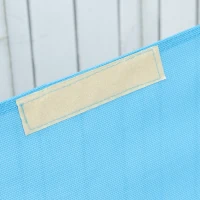 Outsunny Pool Lounger, Outdoor Rocking Lounge Chair for Sunbathing, Pool, Beach, Porch with Pillow and Cool Mesh, Sun Tanning Rocker, Sky Blue(m-8)