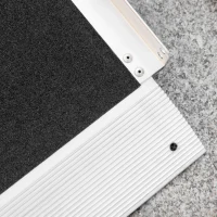 HOMCOM Portable Wheelchair Ramp 5FT, Folding Aluminum Threshold Ramp with Non-Slip Surface, Transition Plates Above and Below, 600lbs Weight Capacity, Handicap Ramp for Home, Doorways, Curbs, Steps(m-8)