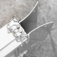 HOMCOM Portable Wheelchair Ramp 5FT, Folding Aluminum Threshold Ramp with Non-Slip Surface, Transition Plates Above and Below, 600lbs Weight Capacity, Handicap Ramp for Home, Doorways, Curbs, Steps(m-9)