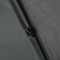 Outsunny 12' x 12' Hexagon Automatic Pop Up Screen Tents Camping Shelter Picnic Canopy with Mesh Sidewalls and Carry Bag, Grey(m-10)