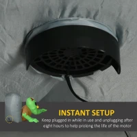 HOMCOM 5ft Halloween Inflatables, Zombie with Tombstone, Outdoor Blow Up Yard Decoration with Build-in LED(m-6)