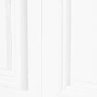 kleankin Bathroom Wall Cabinet, Medicine Cabinet, Over Toilet Storage Cabinet with Adjustable Shelf for Hallway, Living Room, White(m-10)