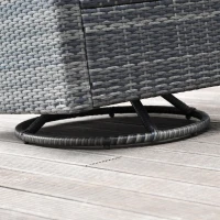 Outsunny Outdoor Swivel Rocker, PE Wicker Dining Chair, 360 Degree Swivel Patio Glider with Cushions for Backyard, Lawn, Garden, Deck, Porch, Steel Frame, Cream White(m-8)