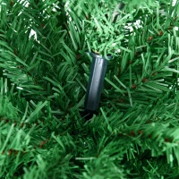 HOMCOM 5FT Decorated Christmas Tree, Pencil Christmas Tree with 294 Realistic Branch Tips and Plastic Stand, Light Green(m-8)