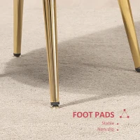 HOMCOM Modern Accent Chair, Velvet-Touch Fabric Leisure Club Chair with Gold Metal Legs for Bedroom, Wine Red(m-7)