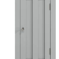 kleankin Bathroom Cabinet, Freestanding Linen Cabinet with Open Shelves, 13.8" x 11.8" x 62.4", Grey(m-9)