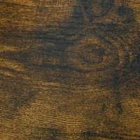 HOMCOM Industrial Side Table with 2 Drawers Accent Table Versatile Night Stand End Desk for Living Room Bedroom Rustic Brown(m-9)