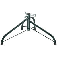 HOMCOM 7' Artificial Half Christmas Trees with Auto Open, Steel Base, for Indoor Xmas Décor(m-9)