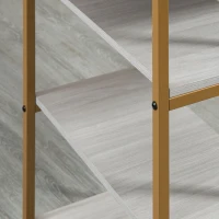 HOMCOM 3 Piece Bar Table and Chairs Set, Kitchen Table and 2 Bar Stools for Dining Room, Living Room, Small Space, Grey(m-8)