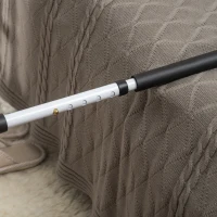 HOMCOM Height Adjustable Bed Rail for Seniors,  Adults, Bed Assist Rail with Safety Handle and Storage Pocket, White(m-9)