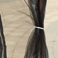 Outsunny 11' x 11' Pop Up Canopy, Outdoor Patio Gazebo Shelter with Removable Zipper Netting, Instant Event Tent w/ 114 Square Feet of Shade and Carry Bag for Backyard, Garden, Dark Gray(m-8)