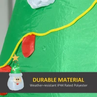 HOMCOM 6' Christmas Inflatables Outdoor Decorations Santa Claus Wearing Hat, Blow-Up LED Yard Christmas Decor, Waterproof(m-5)