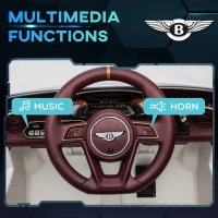 Aosom 12V Electric Ride on Car with Butterfly Doors, 3.1 MPH Kids Ride-on Toy for Boys and Girls with Remote Control, Suspension System, Horn Honking, White(m-6)