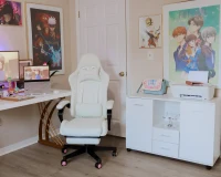 Vinsetto Multifunction Office Filing Cabinet Printer Stand with 2 Drawers, 2 Shelves, & Smooth Counter Surface, White(m-16)