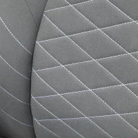 Vinsetto Home Office Chair, Height Adjustable Desk Chair with Flip Up Armrests, Swivel Wheels and Tilt Function, Light Gray(m-9)