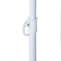 Outsunny Arc. 7ft Fishing Umbrella Beach Parasol with Sides Brolly Shelter Canopy Shade with Carry Bag Dark Green(m-7)