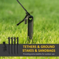 Outsunny 4ft Halloween Inflatables Outdoor Decorations White Ghosts in Red Cauldron, Blow Up LED Yard Decor for Garden, Lawn, Party, Holiday(m-8)