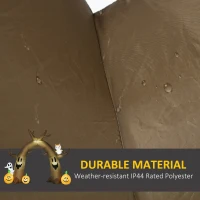 HOMCOM 10FT Gaint Halloween Inflatables Outdoor Decorations Dead Tree Archway with Ghost, Pumpkin, Blow Up Yard Decor with LED Lights  for Garden, Lawn, Party, Holiday(m-6)