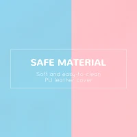 Qaba 2-Piece Soft Play Kids Foam Play Se for Crawl and Climb, Light Blue(m-6)