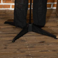 Outsunny 57" Life Size Outdoor Halloween Decorations Hanging Talking Skeleton Ghost, Animated Prop Animatronic Decor with Sound and Motion Activated, Light Up Eyes, Laughter(m-9)