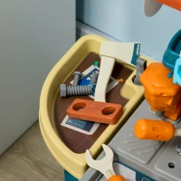 Qaba 47 Pieces Kids Tool Set Children Trolley for 3-6 Years Old(m-9)