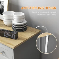 HOMCOM Modern Kitchen Sideboard Buffet Cabinet with Storage, Kitchen Island Dining Room Cabinet Living Room Furniture(m-6)