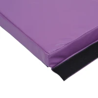 Soozier 4'x10'x2'' Folding Gymnastics Tumbling Mat, Exercise Mat  with Carrying Handles for Yoga, MMA, Martial Arts, Stretching, Purple(m-10)