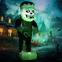 HOMCOM 8FT Outdoor Halloween Inflatable Skeleton Frankenstein(m-2)