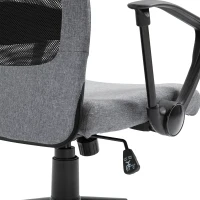 Vinsetto High Back Mesh Office Chair, Computer Chair with Headrest, Adjustable Height, Tilt Function and Armrests, Grey(m-9)