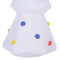HOMCOM 6ft Inflatable Christmas Tree Decorations, Outdoor Blow-Up Yard Christmas Decor with LED Lights Display(m-8)