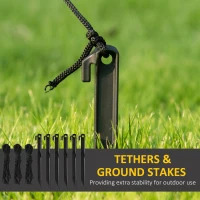 HOMCOM 8ft Christmas Inflatable Santa Claus Ringing Bell, Outdoor Blow-Up Yard Decoration with LED Lights Display(m-7)