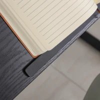 HOMCOM Modern Drafting Drawing Table with Adjustable Tiltable Tabletop, Writing Office Desk Artist Workstation, Black(m-7)