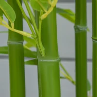 HOMCOM 5FT Artificial Bamboo Tree, Faux Decorative Plant in Nursery Pot for Indoor or   Décor(m-8)