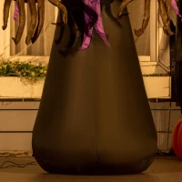 HOMCOM 7' Halloween LED Yard Decor Reaper Ghost Pumpkin, Blow Up Inflatable Outdoor Decoration, Waterproof(m-9)