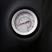 Outsunny Kettle Charcoal BBQ Grill, Portable Barbecue Smoker with Lid and Thermometer, Outdoor Camp Picnic Cooker with Wheels and Storage Shelf(m-9)