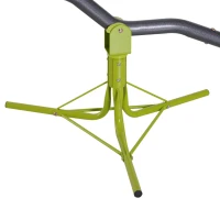 HOMCOM 360 Degree Outdoor Kids Spinning Seesaw, Playground Swivel Teeter Totter for Backyard, Kids 3-7 Years, Green(m-8)