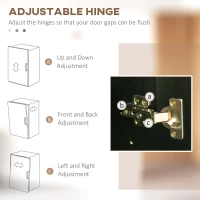 HOMCOM 72" Kitchen Buffet with Hutch, Freestanding Cupboard, Pantry with 6-Tier Shelving, 2 Doors Cabinet with Adjustable Shelves, Black, Wood Grain(m-9)