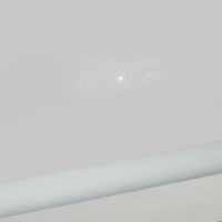 kleankin LED Lighted Medicine Cabinet with Mirror, Wall-Mounted Plug-In Bathroom Organizer with 3 Storage Shelves(m-9)