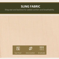 Outsunny 2 Person Porch Swing with Canopy, Storage Table, Cup Holder, Beige(m-5)