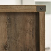 HOMCOM Farmhouse Bar Cabinet, Sideboards and Buffets with Doors, Wine Rack and Drawer, Storage Cabinet for Dining Room(m-9)