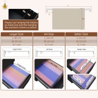 Vinsetto Vertical Steel Filing Cabinet on Wheels, 3-Drawer Lockable File Cabinet with Adjustable Hanging Bar for A4, Legal and Letter Size, Black(m-5)