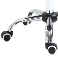 HOMCOM Adjustable Hydraulic Rolling Salon Stool Swivel Saddle Chair Spa Beauty Seat PU Leather,  Black(m-9)