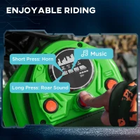 Aosom 24V 350W Electric Dirt Bike for Kids, High-Speed 15 MPH with Twist Grip Throttle, Durable & Safe, Pink(m-6)