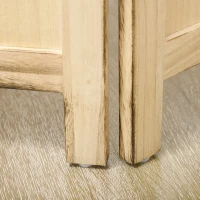 HOMCOM 5.6 Ft. Tall 4-Panel Room Divider, Photo Frame Panel Freestanding Folding Privacy Screen Panels, Partition Wall Divider for Indoor Bedroom Office(m-10)