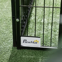 PawHut 6 Panel 32.5" - 59" x 40" Dog Playpen, Heavy Duty Pet Playpen for Indoor Outdoor, Small Medium and Large Dogs(m-10)